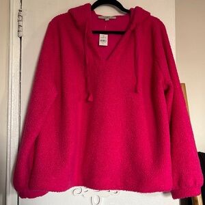Pink sherpa hoodie